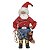 PAPAI NOEL COLEÇÃO COWBOY ENFEITE NATAL RESINA 30CM 13748 - Imagem 1