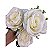 ROSA ARTIFICIAL BUQUE 5 BOTOES NATURA  BRANCO  129096 - Imagem 2