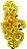GALHO CEREJEIRA LARANJA C/ AMARELO 100CM 129747 - Imagem 1