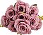 ROSAS ARTIFICIAIS PREMIUM C/10 BOTOES 51CM 129021 - Imagem 6