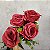 BUQUE DE ROSA NATURA VERMELHO 24CM 129985 - Imagem 1