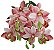 BUQUE ORQUIDEA ARTIFICIAL CYMBIDIUM ROSA CLARO 3D X5 50CM 130006 - Imagem 2