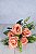 KIT ATACADO 10 	ROSA ARTIFICIAL BUQUE 5 BOTOES 39CM ROSA  OUTONADO 130226 - Imagem 1