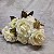 BUQUE DE ROSAS BRANCO OFF WHITE X7 38CM - Imagem 4