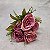 BUQUE DE ROSAS BOTOES X7 46 CM ROSA 130474 - Imagem 3