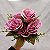 BUQUE DE ROSAS BOTOES X7 46 CM ROSA 130474 - Imagem 2