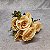 BUQUE DE ROSAS BOTOES X7 46CM CHAMPANHE 130472 - Imagem 3