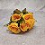 BUQUE DE ROSAS BOTOES X7 46CM AMARELO 130470 - Imagem 2