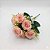 BUQUE DE ROSA FLOR ARTIFICIAL X6 25CM ROSA 130748 - Imagem 1