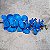 HASTE ORQUIDEA 3D GRANDE X9 - AZUL ESCURO - Imagem 1
