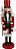 QUEBRA NOZES DECORATIVO 28CM COM LANÇA VERMELHO E VERDE 130693 - Imagem 1