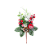 PICK DECORATIVO FOLHAGEM COM PINHA E FRUTA GLITTER 20CM VERMELHO E VERDE - Imagem 1