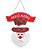 PAPAI NOEL ENFEITE DE NATAL 26CM VERMELHO COM LETREIRO FELIZ NATAL 130903 - Imagem 1