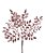 FOLHAGEM DECORATIVA METÁLICA NEVADA ROSE 33CM 130455 - Imagem 1