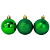KIT BOLA NATALINA VERDE 8CM TUBO C/ 6 UN BRILHO FOSCO E GLITTER 130919 - Imagem 2