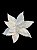 FLOR NATALINA 32CM 12 PÉTALAS BRANCA - Imagem 1