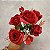 MINI BUQUE ROSA X5 VERMELHO 30CM - Imagem 1