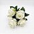 BUQUE DE ROSAS ARTIFICIAIS BULGARA 35CM X5 BRANCA - Imagem 1