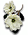 HASTE DE MAGNOLIA X3 BRANCO 77CM-132062 - Imagem 2