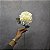 HASTE DE CRISANTEMO BRANCO COM FOLHAS 35CM 132140 - Imagem 2