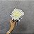 HASTE DE DALIA BRANCO COM FOLHAS 35CM 132137 - Imagem 2