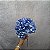 HASTE DE HORTENSIA AZUL ESCURO COM FOLHAS 75CM-132131 - Imagem 1