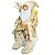 PAPAI NOEL LANTERNA SENTADO 45CM DOURADO - Imagem 4