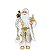 PAPAI NOEL LUXO C/PINHEIRO 45CM DOURADO - Imagem 1