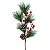 GALHO HASTE  NATALINA   PINHEIRO VERDE  C/BERRY  46CM - Imagem 1