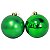 KIT BOLA DE NATAL 12CM 2 UNIDADES TUBO VERDE BANDEIRA - Imagem 2
