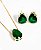 Conjunto Colar e Brincos Esmeralda - Imagem 1