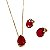 Conjunto Colar e Brincos Gota Rubi - Imagem 2