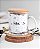 Caneca de vidro transparente personalizada o amor espacial - Imagem 2