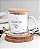 Caneca de vidro transparente personalizada casal + frase - Imagem 2