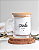 Caneca de vidro transparente personalizada clássica - Imagem 1