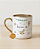 Caneca nobelle gold personalizada cavalinhos azul 300mL - Imagem 1