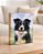 Quadro de mesa meu pet cachorro border collie personalizado com nome 15x20cm - Imagem 1