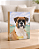 Quadro de mesa meu pet cachorro boxer personalizado com nome 15x20cm - Imagem 1