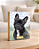 Quadro de mesa meu pet cachorro buldogue francês preto 2 personalizado com nome 15x20cm - Imagem 1