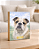 Quadro de mesa meu pet cachorro buldogue inglês personalizado com nome 15x20cm - Imagem 1