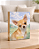 Quadro de mesa meu pet cachorro chihuahua bege personalizado com nome 15x20cm - Imagem 1
