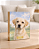 Quadro de mesa meu pet cachorro labrador bege personalizado com nome 15x20cm - Imagem 1