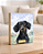 Quadro de mesa meu pet cachorro dachshund (salsisha) preto personalizado com nome 15x20cm - Imagem 1
