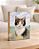 Quadro de mesa meu pet gata tricolor personalizado com nome 15x20cm - Imagem 1