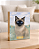 Quadro de mesa meu pet gato marrom personalizado com nome 15x20cm - Imagem 1