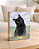 Quadro de mesa meu pet gato preto personalizado com nome 15x20cm - Imagem 1