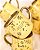 Caneca nobelle gold amarela personalizada baby fé 400mL - Imagem 3