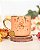 Caneca nobelle gold salmão personalizada tulipas 400mL - Imagem 1
