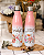 Garrafa Urbana Degradê Salmão Floral com Nome e Frase 500mL - Imagem 1