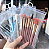 Kit 8 Peças Conjunto De Pincéis De Maquiagem Para Viagem com Estojo Transparente - Imagem 2